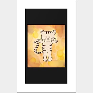 Happy Kitty cat Posters and Art